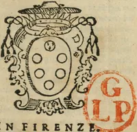 Picture 1 of 7 from Descrizzione de la felicissima entrata del serenis. d. Ferdinando de' Medici cardinale, gran duca di Toscana, nella città di Pisa : con tutti gli archi trionfali, portoni, apparati, imprese, e motti, con le lore interpretazioni, e significati : e con le composizioni, che ci so [sic] son fatte: con le feste, lumi, fuochi artifiziati, & altri segni d'allegrezze (1588), leaf 10
