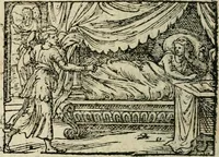An illustration from Des decorations funebres, ou il est amplement traite' des tentures, des lumieres, des mausolées, catafalques, inscriptions & autres ornemens funebres; avec tout ce qui s'est fait de plus considerable depuis plus d'un siecle, pour les papes, empereurs, rois, reines, cardinaux, princes, prelats, sçavans & personnes illustres en naissance, vertu & dignitè, &c. .. (1684)