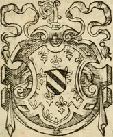 An illustration from Des decorations funebres, ou il est amplement traite' des tentures, des lumieres, des mausolées, catafalques, inscriptions & autres ornemens funebres; avec tout ce qui s'est fait de plus considerable depuis plus d'un siecle, pour les papes, empereurs, rois, reines, cardinaux, princes, prelats, sçavans & personnes illustres en naissance, vertu & dignitè, &c. .. (1684)