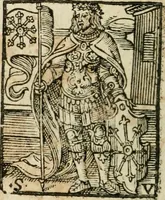 An illustration from Des decorations funebres, ou il est amplement traite' des tentures, des lumieres, des mausolées, catafalques, inscriptions & autres ornemens funebres; avec tout ce qui s'est fait de plus considerable depuis plus d'un siecle, pour les papes, empereurs, rois, reines, cardinaux, princes, prelats, sçavans & personnes illustres en naissance, vertu & dignitè, &c. .. (1684)