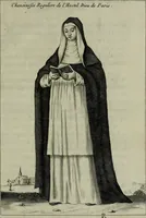 Picture 37 of 42 from Figures des differents habits des chanoines reguliers en ce siecle : auec vn discours sur les habits anciens et modernes de chanoines tant seculiers, que reguliers (1666), leaf 146