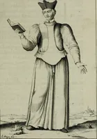 An illustration from Figures des differents habits des chanoines reguliers en ce siecle : auec vn discours sur les habits anciens et modernes de chanoines tant seculiers, que reguliers (1666)
