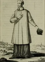 Picture 23 of 42 from Figures des differents habits des chanoines reguliers en ce siecle : auec vn discours sur les habits anciens et modernes de chanoines tant seculiers, que reguliers (1666), leaf 90