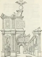 An illustration from De seer wonderlijcke, schoone, triumphelijcke incompst, van den hooghmogenden Prince Philips, Prince van Spaignen, Caroli des vijfden, Keysers sone : inde stadt van Antwerpen, anno M.CCCCC.XLIX (1550)