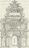 An illustration from De seer wonderlijcke, schoone, triumphelijcke incompst, van den hooghmogenden Prince Philips, Prince van Spaignen, Caroli des vijfden, Keysers sone : inde stadt van Antwerpen, anno M.CCCCC.XLIX (1550)