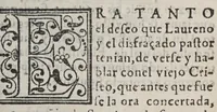 An illustration from Desengaño de celos (1586)