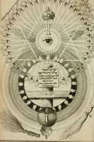 An illustration from Des gottseeligen hocherleuchteten Jacob Böhmens teutonici Philosophi Alle theosophische Wercken : darinnen alle tieffe Geheimnüsse Gottes der ewigen und zeitlichen Natur und Creatur : samt dem wahren Grunde christlicher Religion und der Gottseeligkeit, nach dem apostolischen Gezeugnüss offenbahrer werden : theils aus des Authoris eigenen Originalen, theils aus den ersten und nachgesehenen besten Copyen auffs fleissigste corrigiret : und in Beyfügung etlicher Clavium so vorhin noch nie gedruckt, nebenst einem zweyfachen Register : den Liebhabern göttlicher und natürlicher Weissheit zum besten an Tag gegeben (1682)