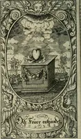 An illustration from Des hocherleuchteten seel. Herrn Johann Arndts, General-Superint. des Fürstenthums Lüneburg Neu-eröffnetes Paradiess-Gärtlein : worinn allen Liebhabern des Wahren Christenthums, durch lehr- und trostreiche Gebeter gezeiget, wie sie ... eifrig zu Gott beten ... auch in Creutz und Leiden andächtig zu Gott seufftzen können : zum bequemen Gebrauch mit drey unterschiedenen Registern, ... auch anitzo zum ersten Mahl mit neuen erbaulichen Sinn-Bildern, dergleichen noch bey keiner andern Edition zu finden, nicht weniger denen merckwürdigen Wunder-Geschichten, so mit diesem geistreichen Buche sich zugetragen, versehen (1708)