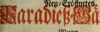 Picture 2 of 14 from Des hocherleuchteten seel. Herrn Johann Arndts, General-Superint. des Fürstenthums Lüneburg Neu-eröffnetes Paradiess-Gärtlein : worinn allen Liebhabern des Wahren Christenthums, durch lehr- und trostreiche Gebeter gezeiget, wie sie ... eifrig zu Gott beten ... auch in Creutz und Leiden andächtig zu Gott seufftzen können : zum bequemen Gebrauch mit drey unterschiedenen Registern, ... auch anitzo zum ersten Mahl mit neuen erbaulichen Sinn-Bildern, dergleichen noch bey keiner andern Edition zu finden, nicht weniger denen merckwürdigen Wunder-Geschichten, so mit diesem geistreichen Buche sich zugetragen, versehen (1708), leaf 6