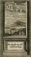 An illustration from Des Hocherleuchteten Sel. Johann Arndts, General-Superintendentens des Fürstenthums Lüneburg, Fünff geistreiche Bücher, vom wahren Christenthum ... : Welchen noch beygefüget drey andere kleine Bücher welchen zu des sel. Joahnn Arndts wahren Christenthum gehörig .. (1740)