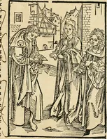 An illustration from Des hochwirdigen doctor Keiserspergs narenschiff : so er gepredigt hat zü Strassburg in der hohen stifft daselbst Predictãt d. zeit i498 dis geprediget :vnd vss latin in tütsch bracht, darin vil weissheit ist zü lerne, vnd leert auch die narreschel hinweck werffen ist nütz vnd güt alen menschen (1520)