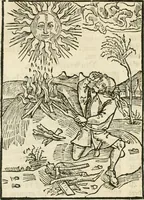 An illustration from Des hochwirdigen doctor Keiserspergs narenschiff : so er gepredigt hat zü Strassburg in der hohen stifft daselbst Predictãt d. zeit i498 dis geprediget :vnd vss latin in tütsch bracht, darin vil weissheit ist zü lerne, vnd leert auch die narreschel hinweck werffen ist nütz vnd güt alen menschen (1520)