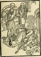 An illustration from Des hochwirdigen doctor Keiserspergs narenschiff : so er gepredigt hat zü Strassburg in der hohen stifft daselbst Predictãt d. zeit i498 dis geprediget :vnd vss latin in tütsch bracht, darin vil weissheit ist zü lerne, vnd leert auch die narreschel hinweck werffen ist nütz vnd güt alen menschen (1520)