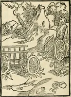 An illustration from Des hochwirdigen doctor Keiserspergs narenschiff : so er gepredigt hat zü Strassburg in der hohen stifft daselbst Predictãt d. zeit i498 dis geprediget :vnd vss latin in tütsch bracht, darin vil weissheit ist zü lerne, vnd leert auch die narreschel hinweck werffen ist nütz vnd güt alen menschen (1520)