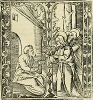 An illustration from Des hochwirdigen doctor Keiserspergs narenschiff : so er gepredigt hat zü Strassburg in der hohen stifft daselbst Predictãt d. zeit i498 dis geprediget :vnd vss latin in tütsch bracht, darin vil weissheit ist zü lerne, vnd leert auch die narreschel hinweck werffen ist nütz vnd güt alen menschen (1520)