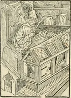 Picture 4 of 130 from Des hochwirdigen doctor Keiserspergs narenschiff : so er gepredigt hat zü Strassburg in der hohen stifft daselbst Predictãt d. zeit i498 dis geprediget :vnd vss latin in tütsch bracht, darin vil weissheit ist zü lerne, vnd leert auch die narreschel hinweck werffen ist nütz vnd güt alen menschen (1520), leaf 29