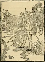 An illustration from Des hochwirdigen doctor Keiserspergs narenschiff : so er gepredigt hat zü Strassburg in der hohen stifft daselbst Predictãt d. zeit i498 dis geprediget :vnd vss latin in tütsch bracht, darin vil weissheit ist zü lerne, vnd leert auch die narreschel hinweck werffen ist nütz vnd güt alen menschen (1520)