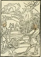 Picture 17 of 130 from Des hochwirdigen doctor Keiserspergs narenschiff : so er gepredigt hat zü Strassburg in der hohen stifft daselbst Predictãt d. zeit i498 dis geprediget :vnd vss latin in tütsch bracht, darin vil weissheit ist zü lerne, vnd leert auch die narreschel hinweck werffen ist nütz vnd güt alen menschen (1520), leaf 63
