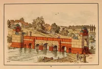 Picture 12 of 13 from Designs for architectural models to be erected with Richter's "anchor blocks" = Bauvorlagen für Richter's anker-steinbaukasten / composed and executed by Dr. Richter's art department. (1900), leaf 20