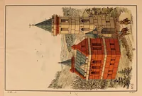 Picture 1 of 13 from Designs for architectural models to be erected with Richter's "anchor blocks" = Bauvorlagen für Richter's anker-steinbaukasten / composed and executed by Dr. Richter's art department. (1900), leaf 7