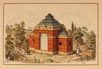 Picture 3 of 13 from Designs for architectural models to be erected with Richter's "anchor blocks" = Bauvorlagen für Richter's anker-steinbaukasten / composed and executed by Dr. Richter's art department. (1900), leaf 9