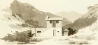 An illustration from Designs for cottages, cottage farms, and other rural buildings, including entrance gates and lodges (1805)