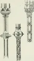 An illustration from Designs for Gothic ornaments & furniture, after the ancient manner, for ecclesiastical and domestic purposes, for the use of architects, and workers in metal, stone, wood, etc., etc (1854)