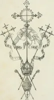 An illustration from Designs for Gothic ornaments & furniture, after the ancient manner, for ecclesiastical and domestic purposes, for the use of architects, and workers in metal, stone, wood, etc., etc (1854)