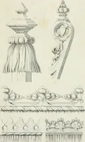 An illustration from Designs for Gothic ornaments & furniture, after the ancient manner, for ecclesiastical and domestic purposes, for the use of architects, and workers in metal, stone, wood, etc., etc (1854)