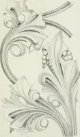 An illustration from Designs for Gothic ornaments & furniture, after the ancient manner, for ecclesiastical and domestic purposes, for the use of architects, and workers in metal, stone, wood, etc., etc (1854)