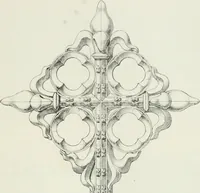 An illustration from Designs for Gothic ornaments & furniture, after the ancient manner, for ecclesiastical and domestic purposes, for the use of architects, and workers in metal, stone, wood, etc., etc (1854)