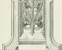 An illustration from Designs for Gothic ornaments & furniture, after the ancient manner, for ecclesiastical and domestic purposes, for the use of architects, and workers in metal, stone, wood, etc., etc (1854)