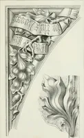 An illustration from Designs for Gothic ornaments & furniture, after the ancient manner, for ecclesiastical and domestic purposes, for the use of architects, and workers in metal, stone, wood, etc., etc (1854)