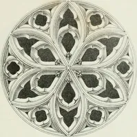 An illustration from Designs for Gothic ornaments & furniture, after the ancient manner, for ecclesiastical and domestic purposes, for the use of architects, and workers in metal, stone, wood, etc., etc (1854)