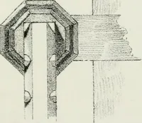An illustration from Designs for Gothic ornaments & furniture, after the ancient manner, for ecclesiastical and domestic purposes, for the use of architects, and workers in metal, stone, wood, etc., etc (1854)