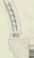 An illustration from Designs for Gothic ornaments & furniture, after the ancient manner, for ecclesiastical and domestic purposes, for the use of architects, and workers in metal, stone, wood, etc., etc (1854)