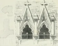An illustration from Designs for Gothic ornaments & furniture, after the ancient manner, for ecclesiastical and domestic purposes, for the use of architects, and workers in metal, stone, wood, etc., etc (1854)