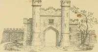 An illustration from Designs for lodges and park entraces (1833)