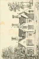 An illustration from Designs for parsonage houses, alms houses, etc. etc. with examples of gables, and other curious remains of old English architecture (1827)