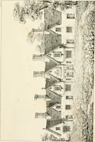 An illustration from Designs for parsonage houses, alms houses, etc. etc. with examples of gables, and other curious remains of old English architecture (1827)