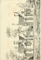An illustration from Designs for parsonage houses, alms houses, etc. etc. with examples of gables, and other curious remains of old English architecture (1827)