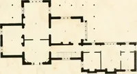 An illustration from Designs for parsonage houses, alms houses, etc. etc. with examples of gables, and other curious remains of old English architecture (1827)