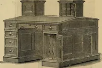 Picture 17 of 75 from Designs of writing desks, tables, bookcases, secretaries, etc., etc. (1873), leaf 13