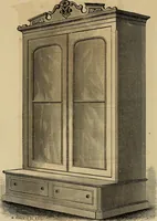Picture 22 of 75 from Designs of writing desks, tables, bookcases, secretaries, etc., etc. (1873), leaf 17