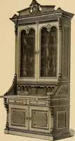 Picture 37 of 75 from Designs of writing desks, tables, bookcases, secretaries, etc., etc. (1873), leaf 28
