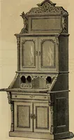 Picture 39 of 75 from Designs of writing desks, tables, bookcases, secretaries, etc., etc. (1873), leaf 31