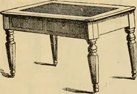 Picture 3 of 75 from Designs of writing desks, tables, bookcases, secretaries, etc., etc. (1873), leaf 4