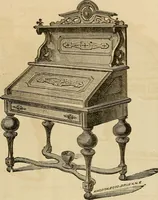 Picture 58 of 75 from Designs of writing desks, tables, bookcases, secretaries, etc., etc. (1873), leaf 42