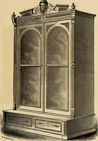 An illustration from Designs of writing desks, tables, bookcases, secretaries, etc., etc. (1873)