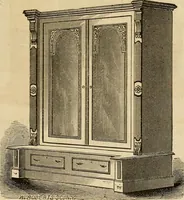 Picture 63 of 75 from Designs of writing desks, tables, bookcases, secretaries, etc., etc. (1873), leaf 46